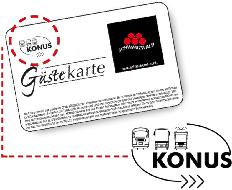 Konus-Gästekarte Logo Konus-Gästekarte für den Schwarzwald