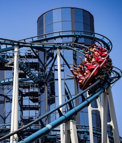 Europapark Rust Foto der Achterbahn Euromir Europapark Rust Euromir Coaster