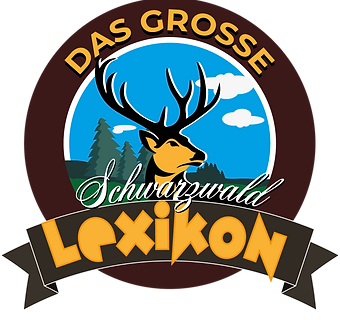 Logo des großen Schwarzwaldlexikons mit Hirsch und Wald im Hintergrund