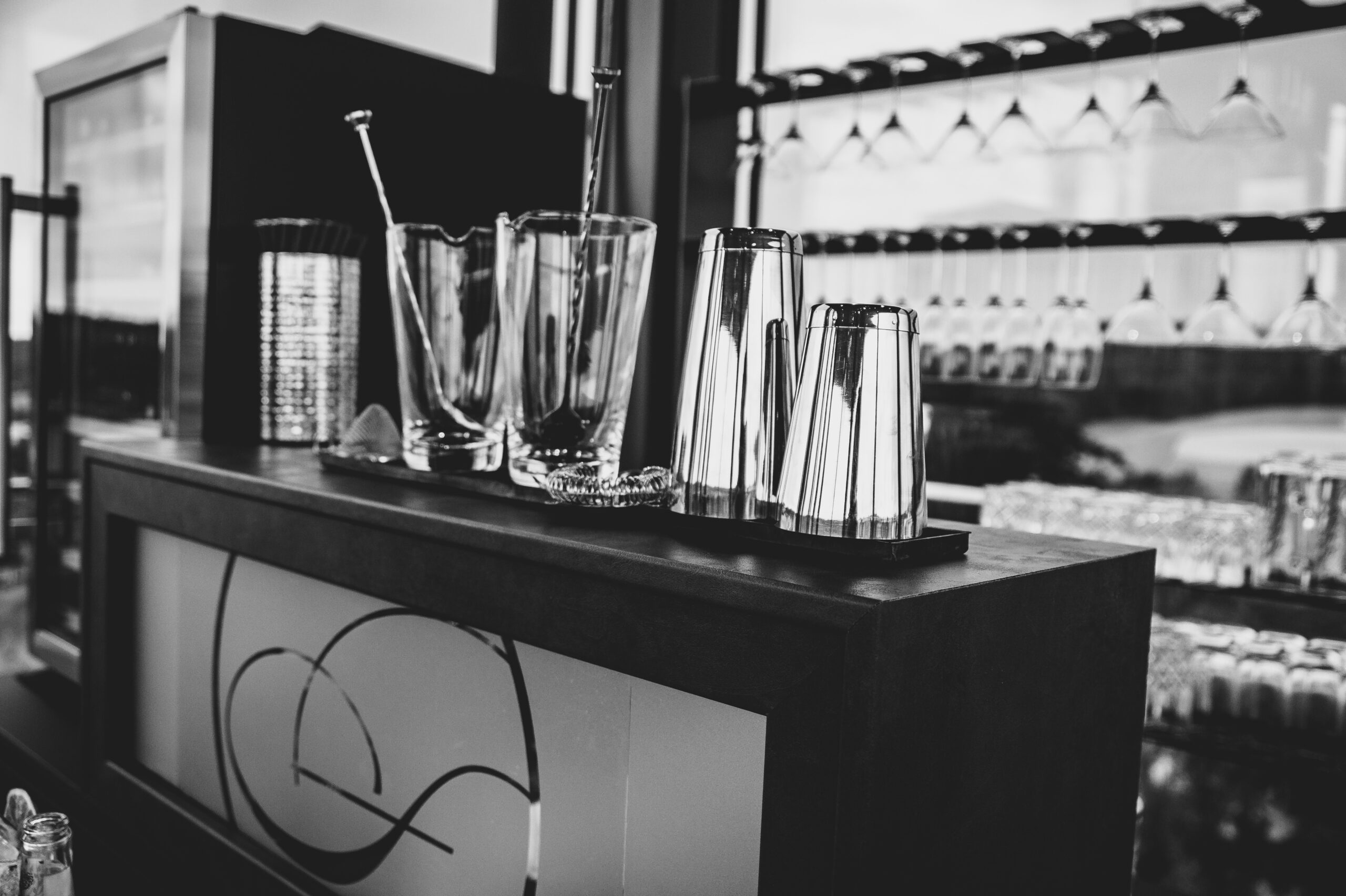 Rooftop 360° Bar mit Cocktailzubehör